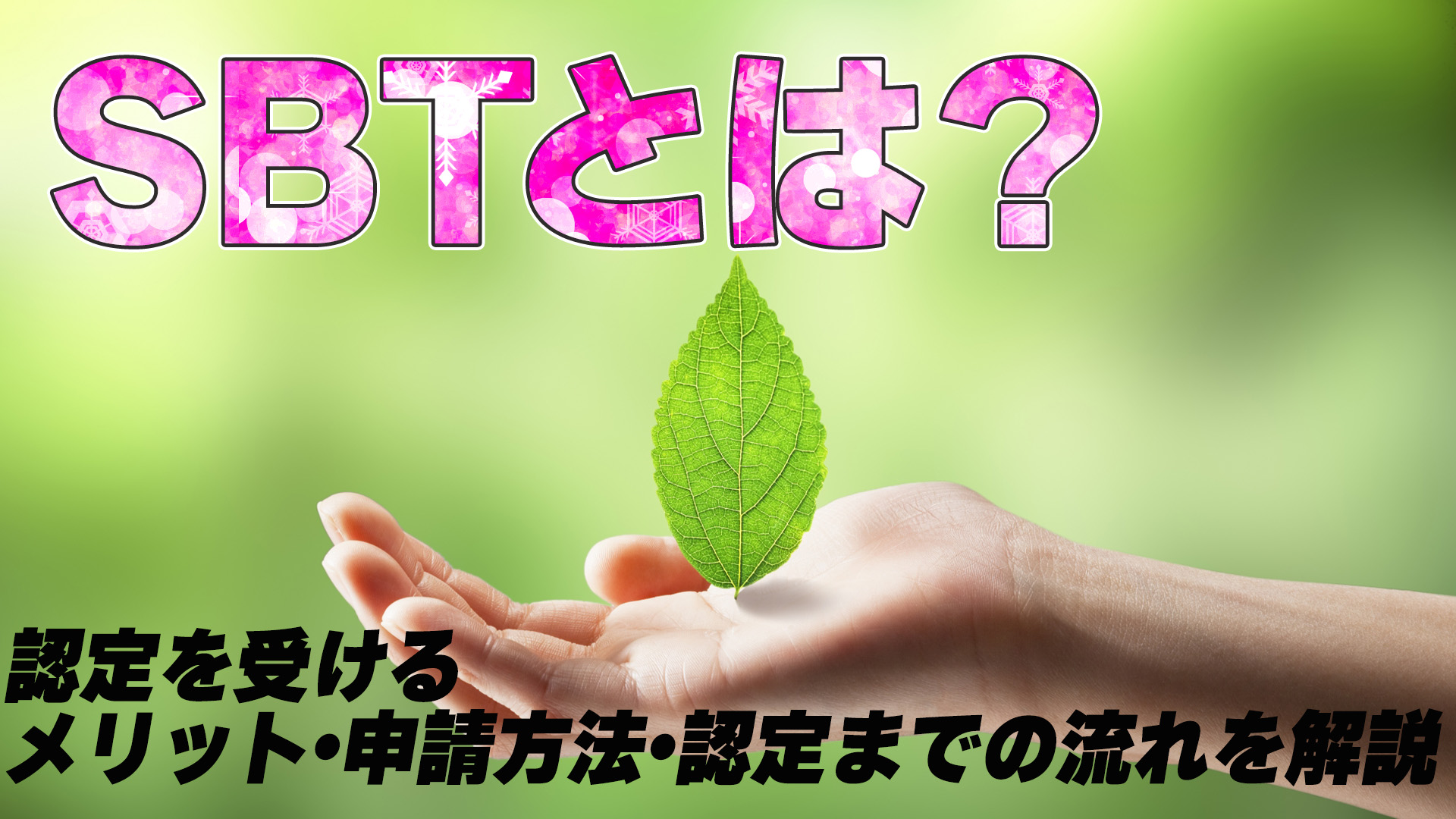 SBTとは？認定を受けるメリット・申請方法・認定までの流れを解説